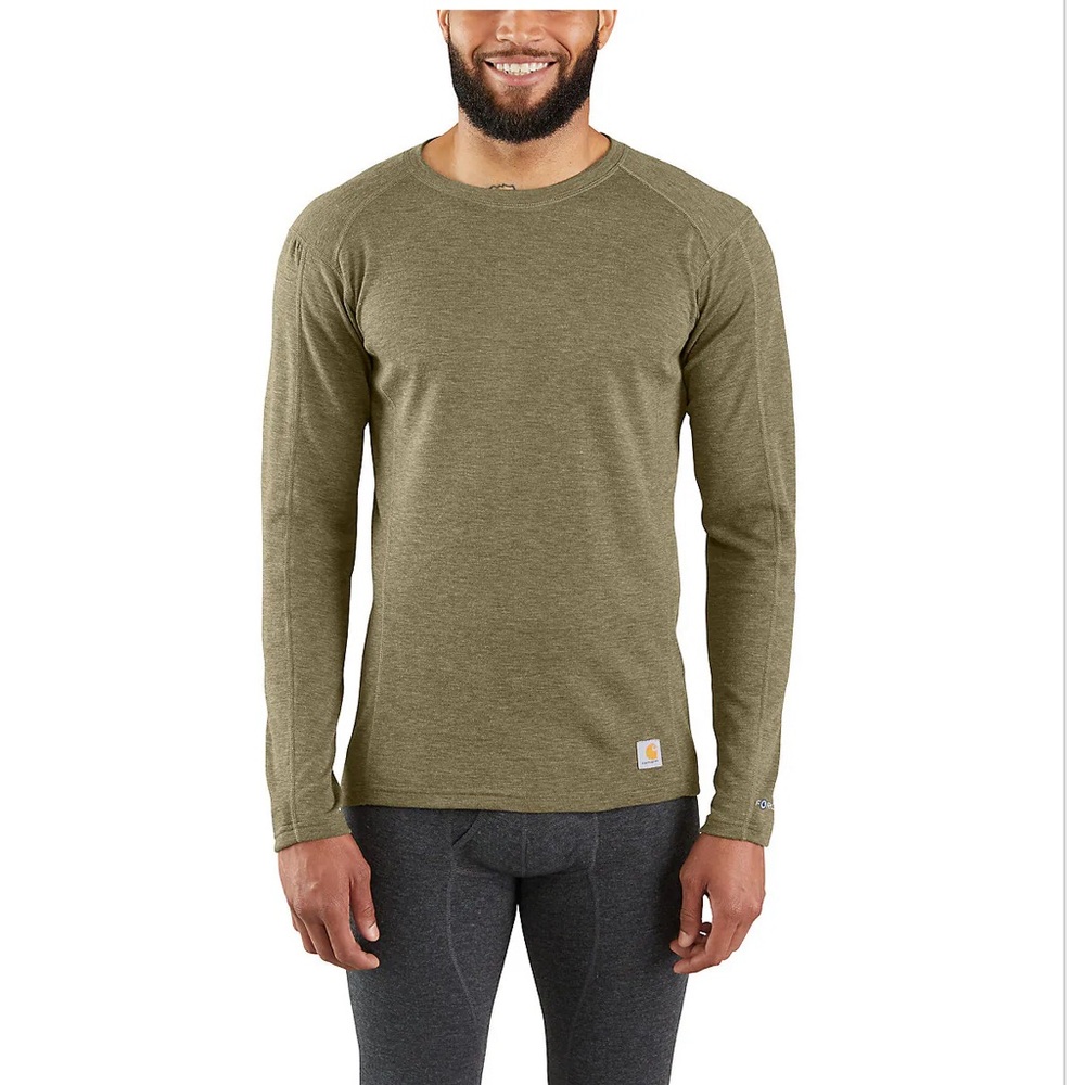 MEN'S BASE LAYER THERMAL SHIRT - CARHARTT FORCE® - MIDWEIGHT - POLY-WOOL 4XL NWT